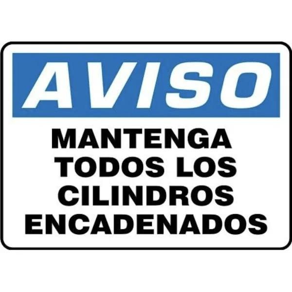 Accuform OSHA NOTICE Safety Sign KEEP ALL SHMCPG800XL SHMCPG800XL - main